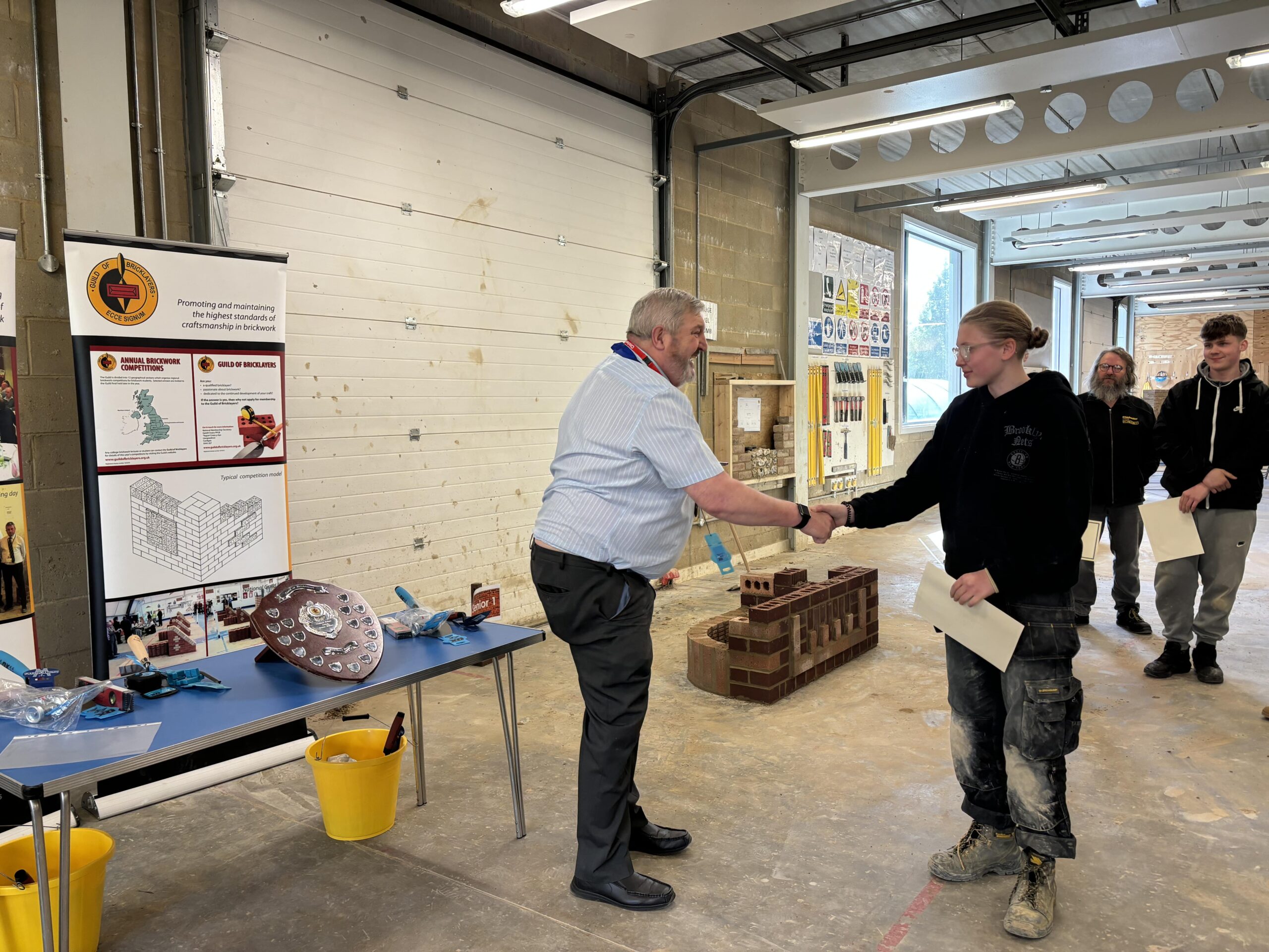 Crawley College Competitor places at prestigious bricklaying challenge