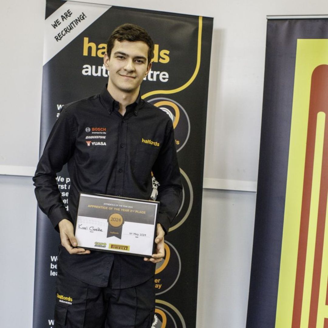 Crawley College apprentice impresses Halfords bosses in competition