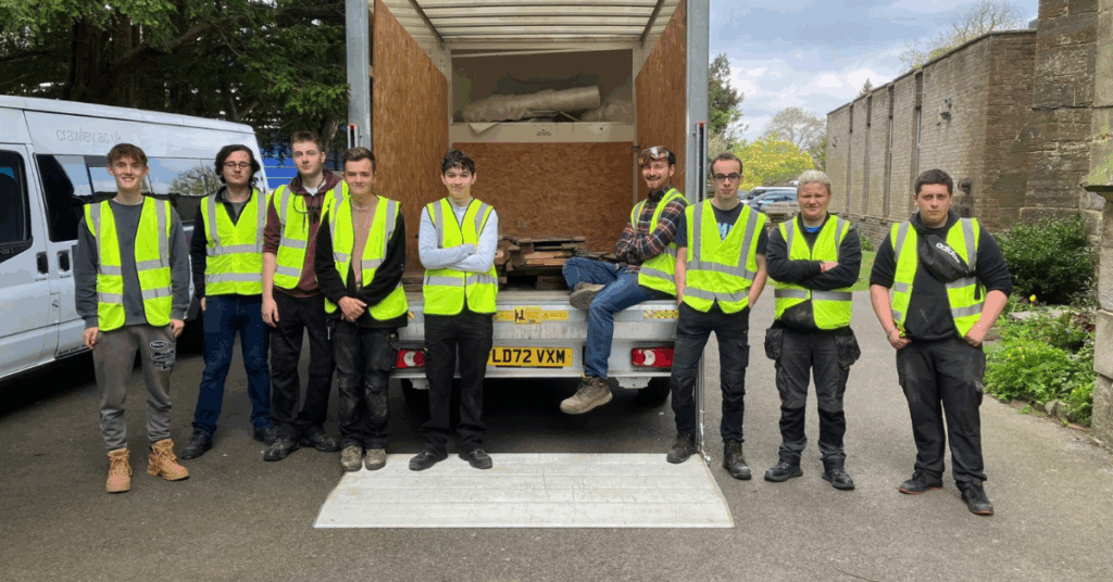 Our Architectural joinery & furniture students at St. Swithurn's church