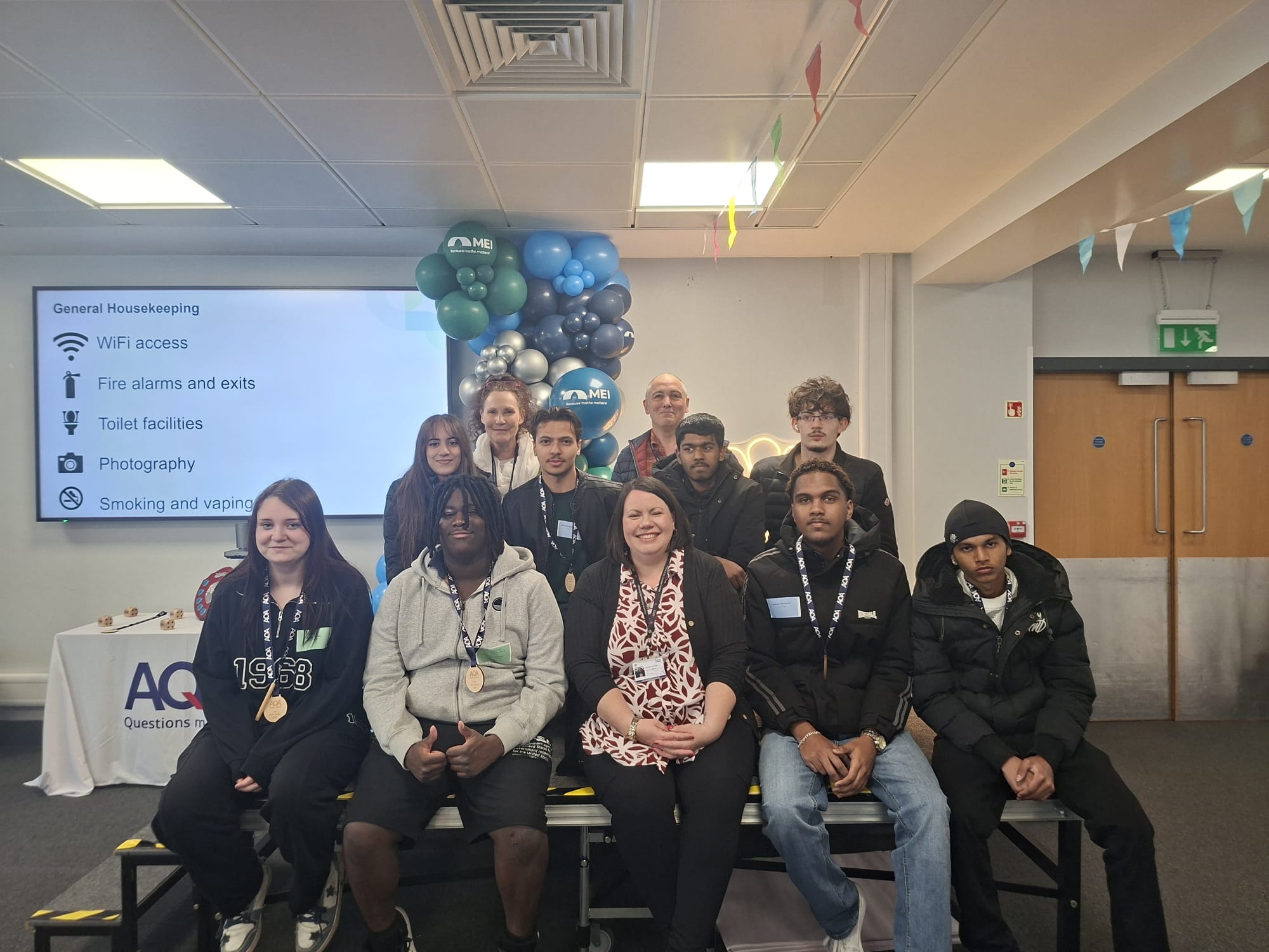 IT, ESOL and Public Services students representing the college at the National MEI Maths Challenge Finals